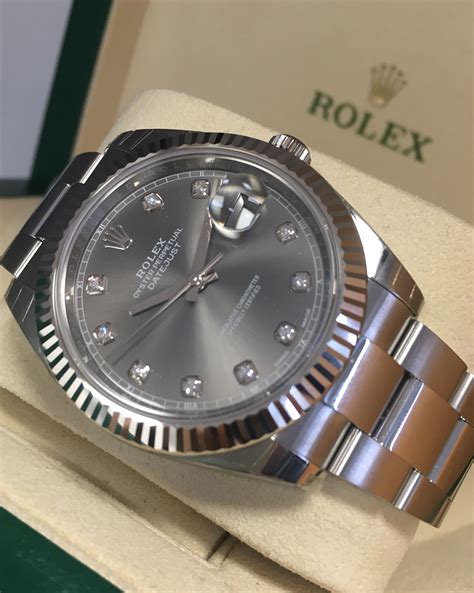 rolex datejust 41 dark rhodium diamond dial|rolex datejust 41 release date.